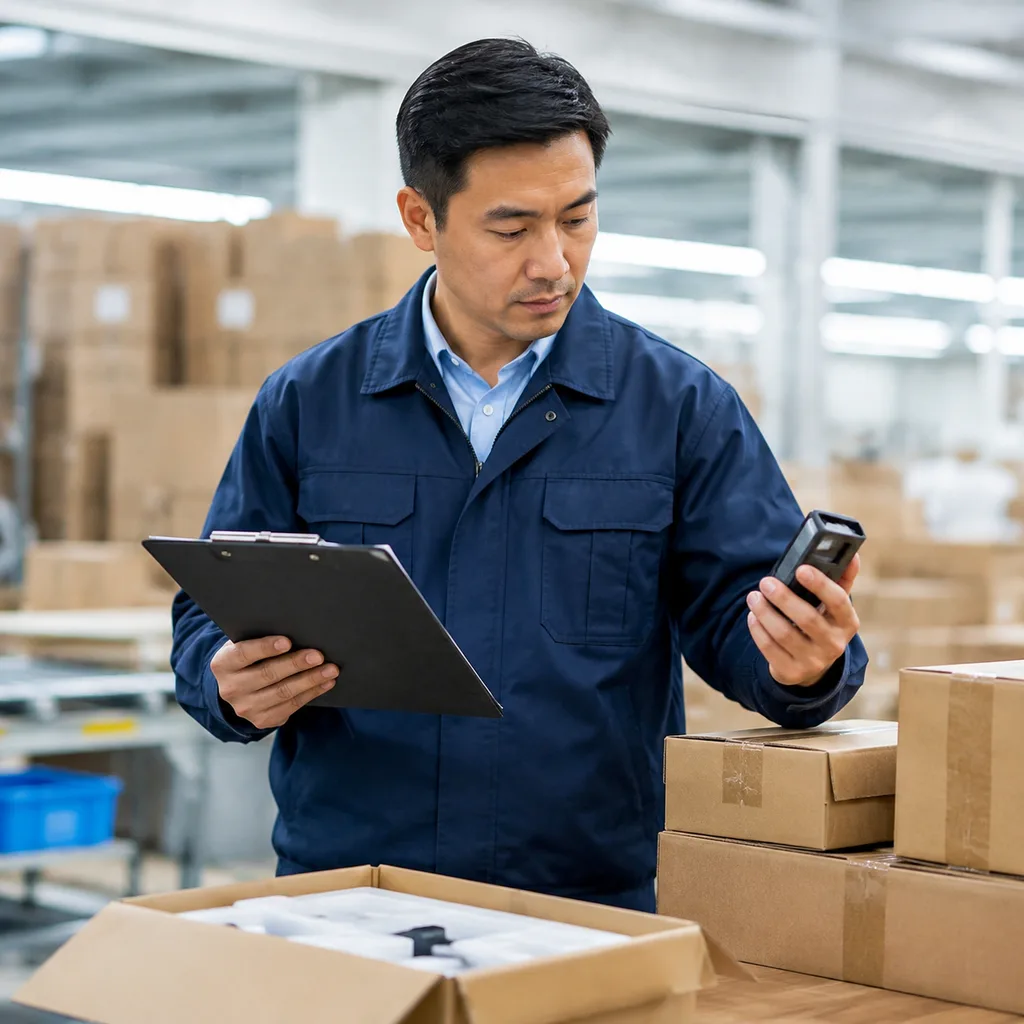 Quality inspection before shipment