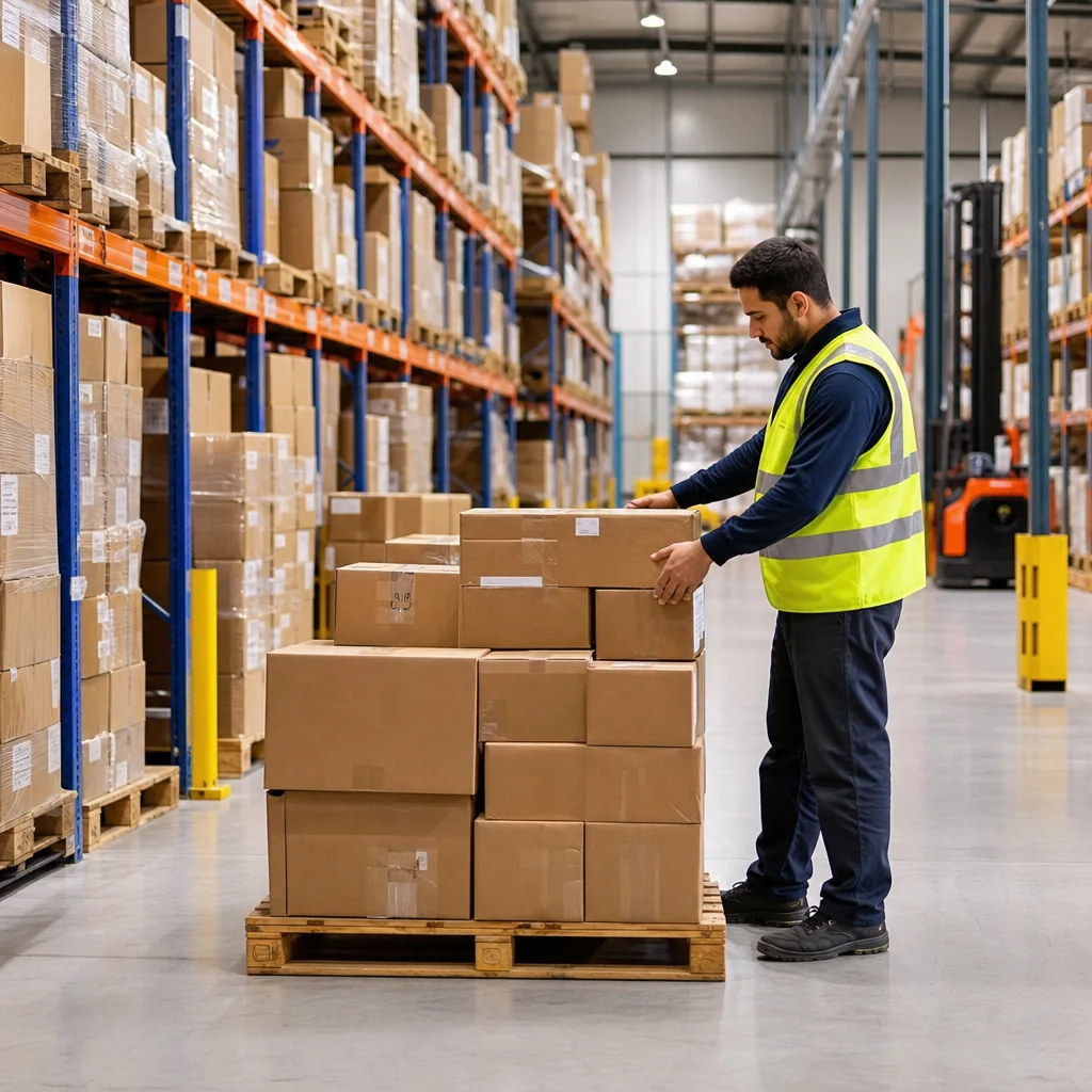 Cargo consolidation at our warehouse